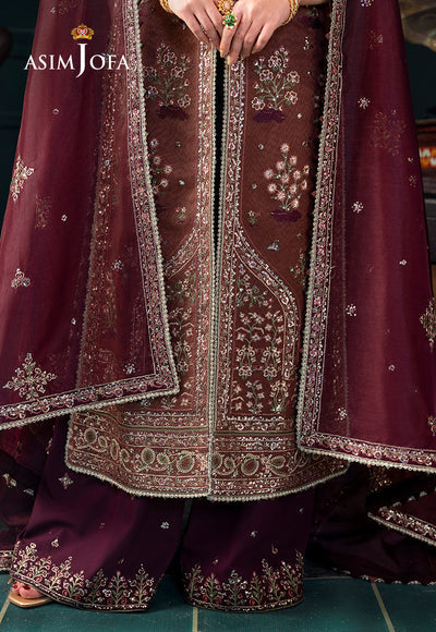 Asim Jofa | Lumiere Formals | AJLFC-08 EMBROIDERED JAVERIA NET - by Libasekhas UK - Registered Vendor of : Asim Jofa - 100% Original Designer Dress