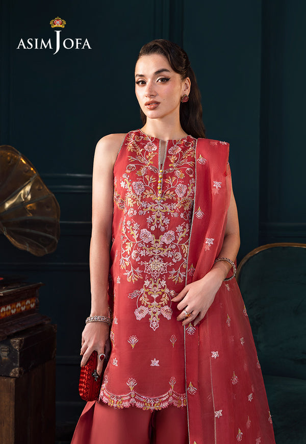 Asim Jofa | Lumiere Formals | AJLFC-06 EMBROIDERED ORGANZA - by Libasekhas UK - Registered Vendor of : Asim Jofa - 100% Original Designer Dress