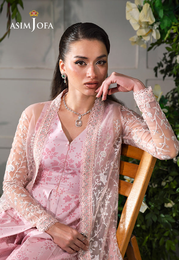 Asim Jofa | Lumiere Formals | AJLFC-02 EMBROIDERED ORGANZA - by Libasekhas UK - Registered Vendor of : Asim Jofa - 100% Original Designer Dress