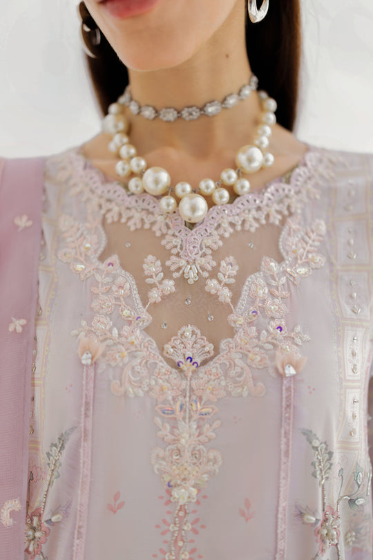 Qalamkar | Luxe Silk 25 | LK-04 MARLENE - by Libasekhas UK - Registered Vendor of : Qalamkar - 100% Original Designer Dress