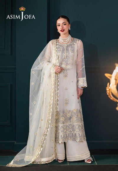 Asim Jofa | Lumiere Formals | AJLFC-03 EMBROIDERED ORGANZA - by Libasekhas UK - Registered Vendor of : Asim Jofa - 100% Original Designer Dress