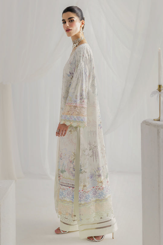 Qalamkar | Luxe Silk 25 | LK-02 ROISIN - by Libasekhas UK - Registered Vendor of : Qalamkar - 100% Original Designer Dress