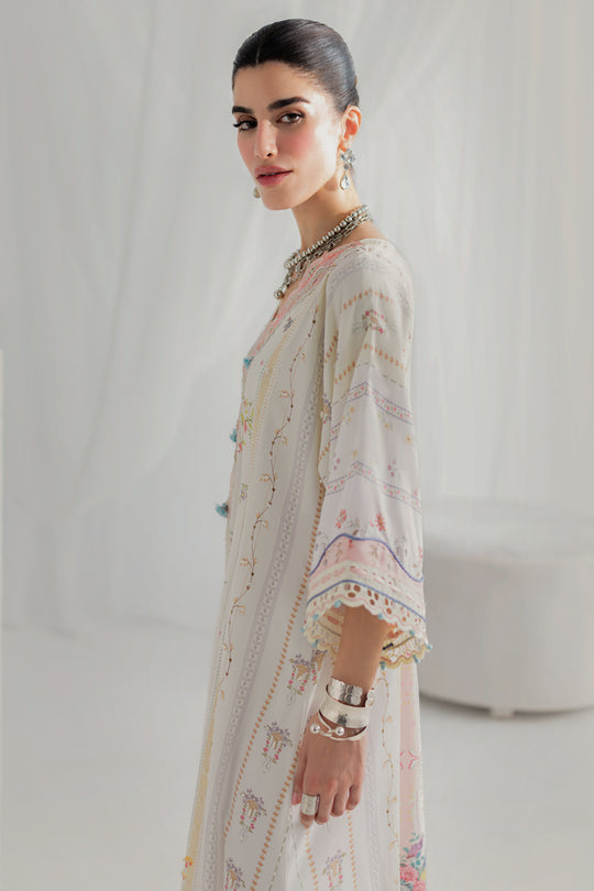 Qalamkar | Luxe Silk 25 | LK-08 BIANCA - by Libasekhas UK - Registered Vendor of : Qalamkar - 100% Original Designer Dress