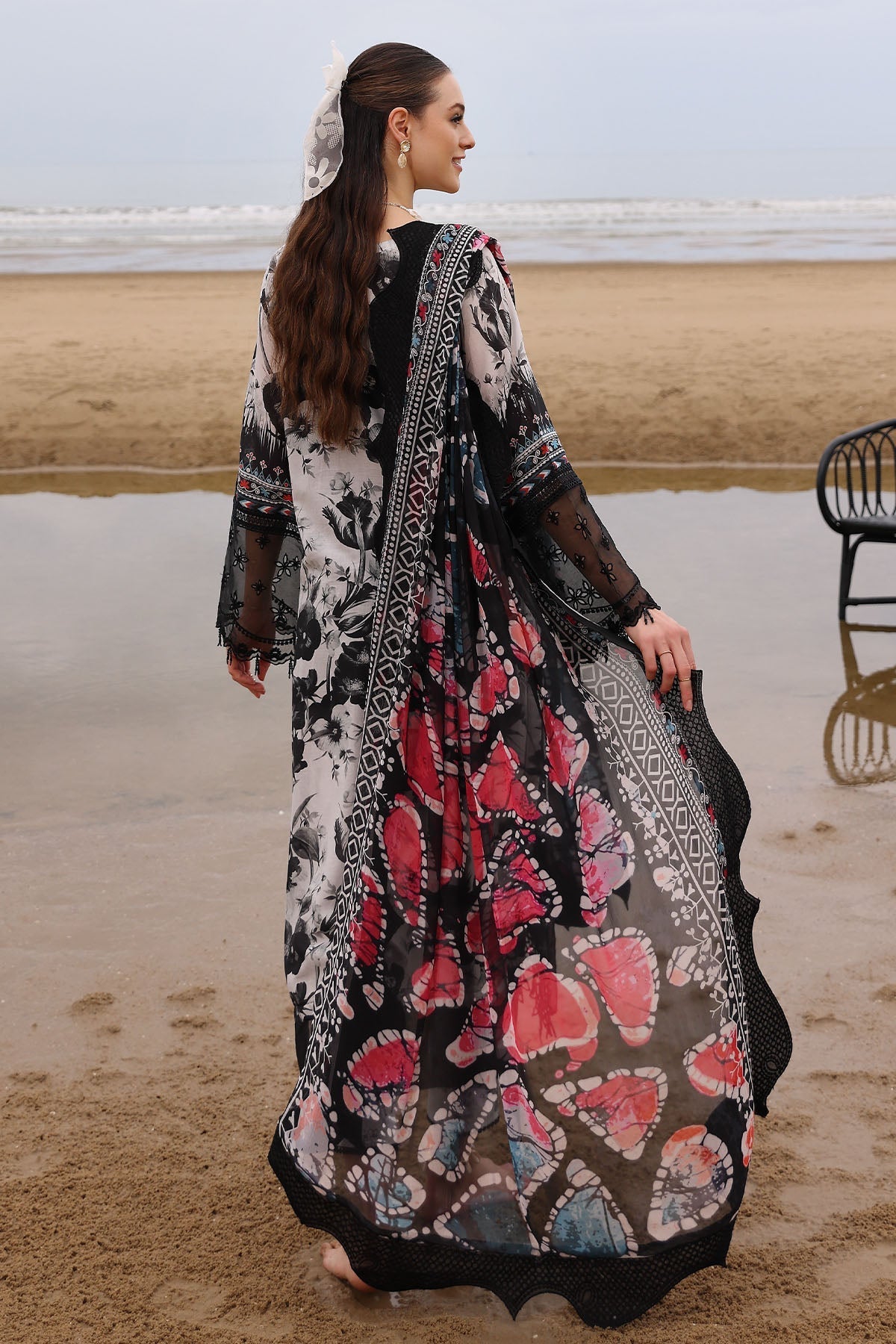 Nureh | Gardenia Embroidered Lawn 25 | NSG-175 - by - Libasekhas UK - Registered Vendor of : Nureh - 100% Original Designer Dresss