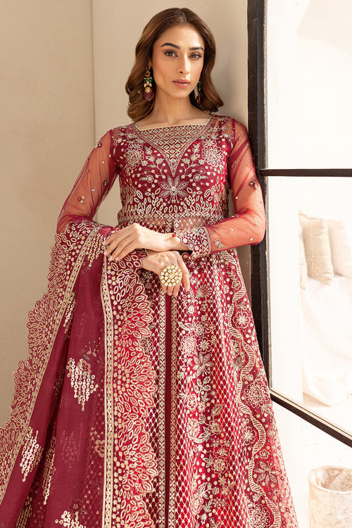Farasha | Lu Zella Premium Formals 25 | Carmine Allure - by Libasekhas UK - Registered Vendor of : Farasha - 100% Original Designer Dress