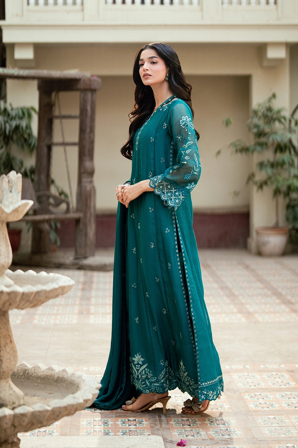 Azure | Vogue Formals | Emerald Empress - by Libasekhas UK - Registered Vendor of : Azure - 100% Original Designer Dress