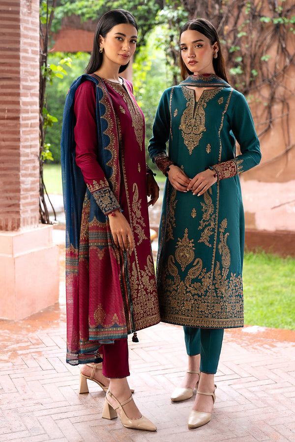 Jazmin | Winter Edition 24 | KHADDAR UW-0070 - by - Libasekhas UK - Registered Vendor of : Jazmin - 100% Original Designer Dresss