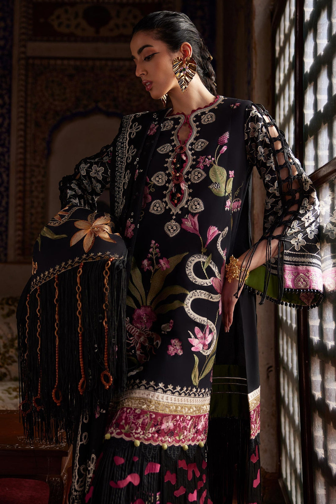 Elan | Luxury Lawn 25 | AZUREH (EL25-04 A) - by - Libasekhas UK - Registered Vendor of : Elan - 100% Original Designer Dresss
