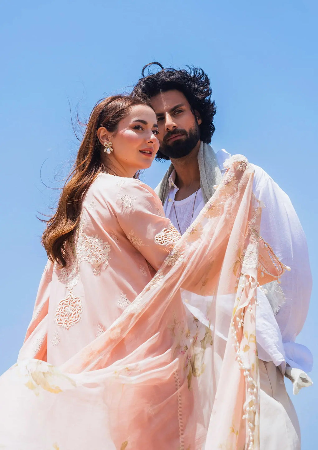 Elaf Premium | Hai Kuch Festive Lawn 24 | EHK-07 Pareesa - by - Libasekhas UK - Registered Vendor of : Elaf Premium - 100% Original Designer Dresss