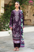 Farasha | Summer Weaves Embroidered Lawn | Plum Allure - by - Libasekhas UK - Registered Vendor of : Farasha - 100% Original Designer Dresss