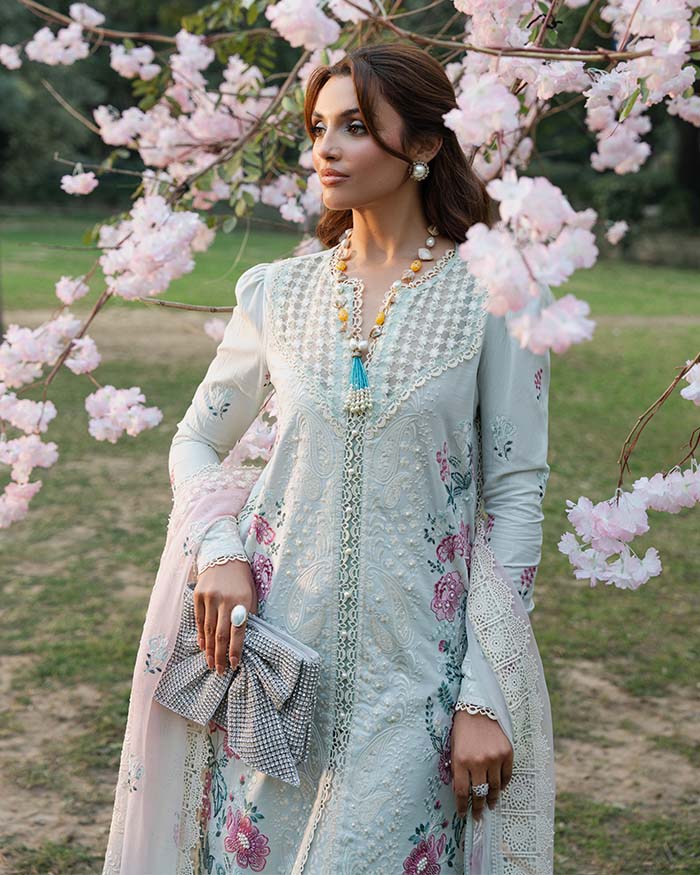 Zevk | Flora Festive Lawn | JASMINE - by - Libasekhas UK - Registered Vendor of : Zevk - 100% Original Designer Dresss
