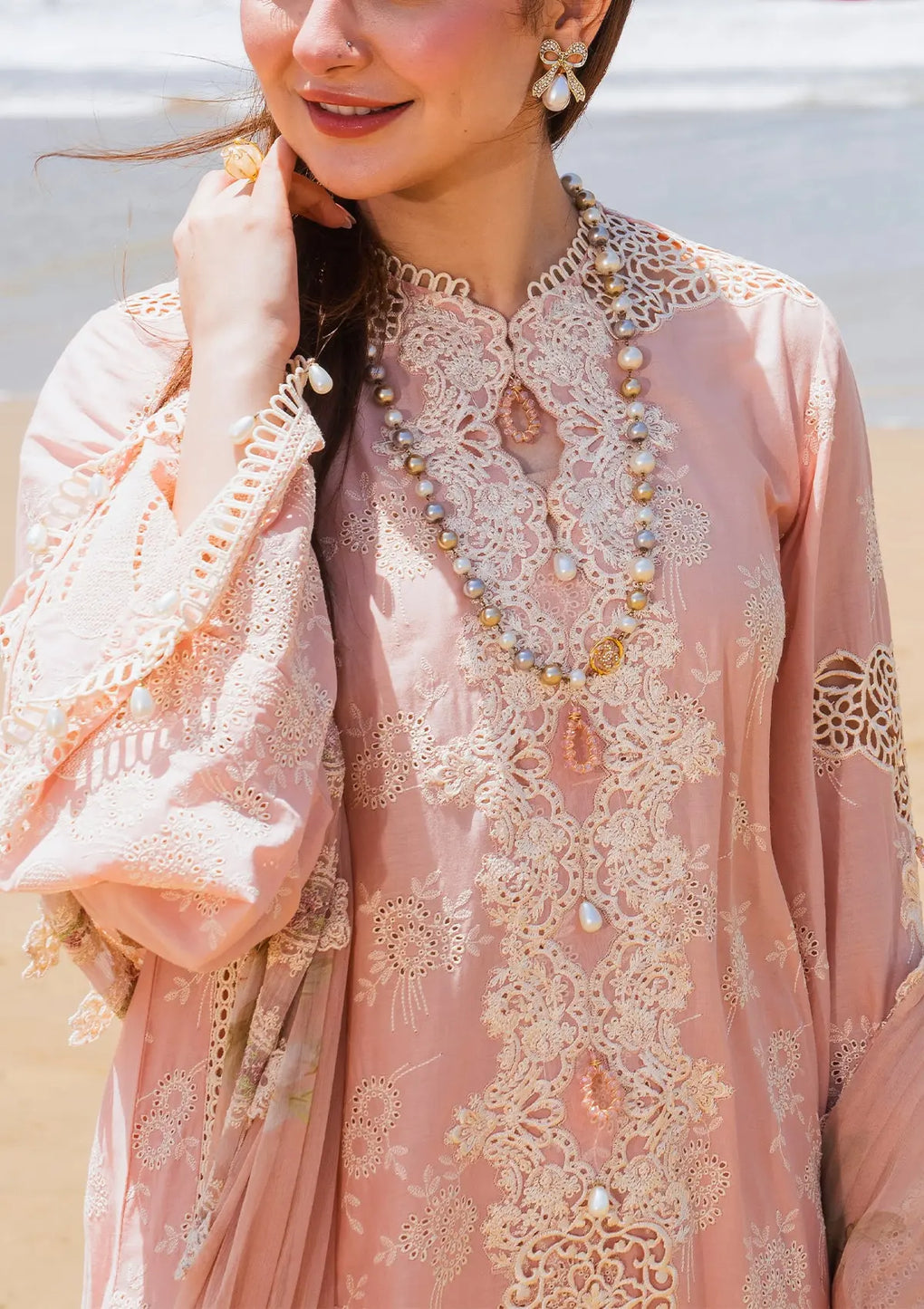 Elaf Premium | Hai Kuch Festive Lawn 24 | EHK-07 Pareesa - by - Libasekhas UK - Registered Vendor of : Elaf Premium - 100% Original Designer Dresss