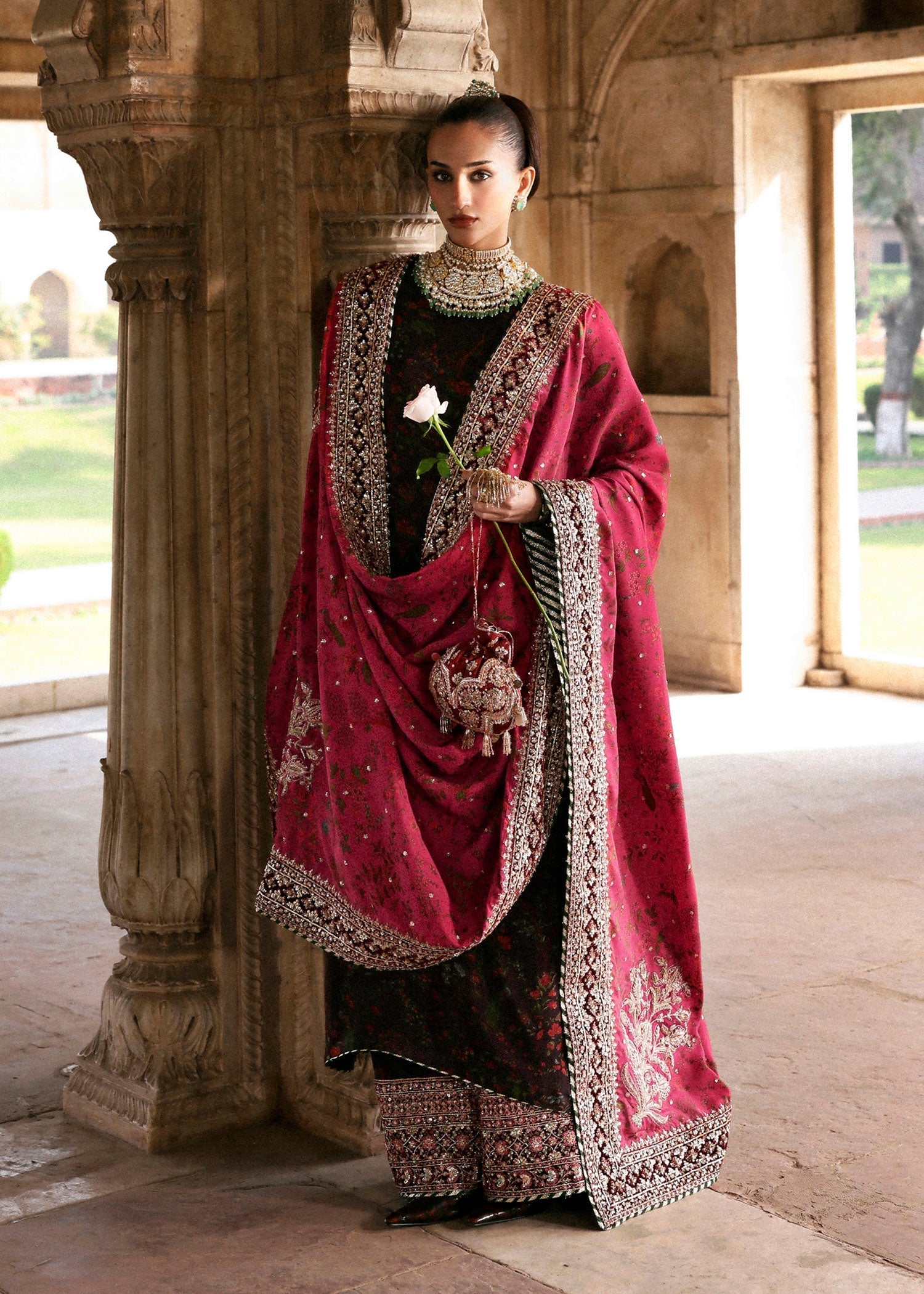 Hussain Rehar | Luxury Pret AW 25 | Aubressa - by Libasekhas UK - Registered Vendor of : Hussain Rehar - 100% Original Designer Dress