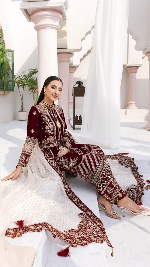 Zebtan | Andaz e Makhmal | ZAM-02 - by - Libasekhas UK - Registered Vendor of : Zebtan - 100% Original Designer Dresss