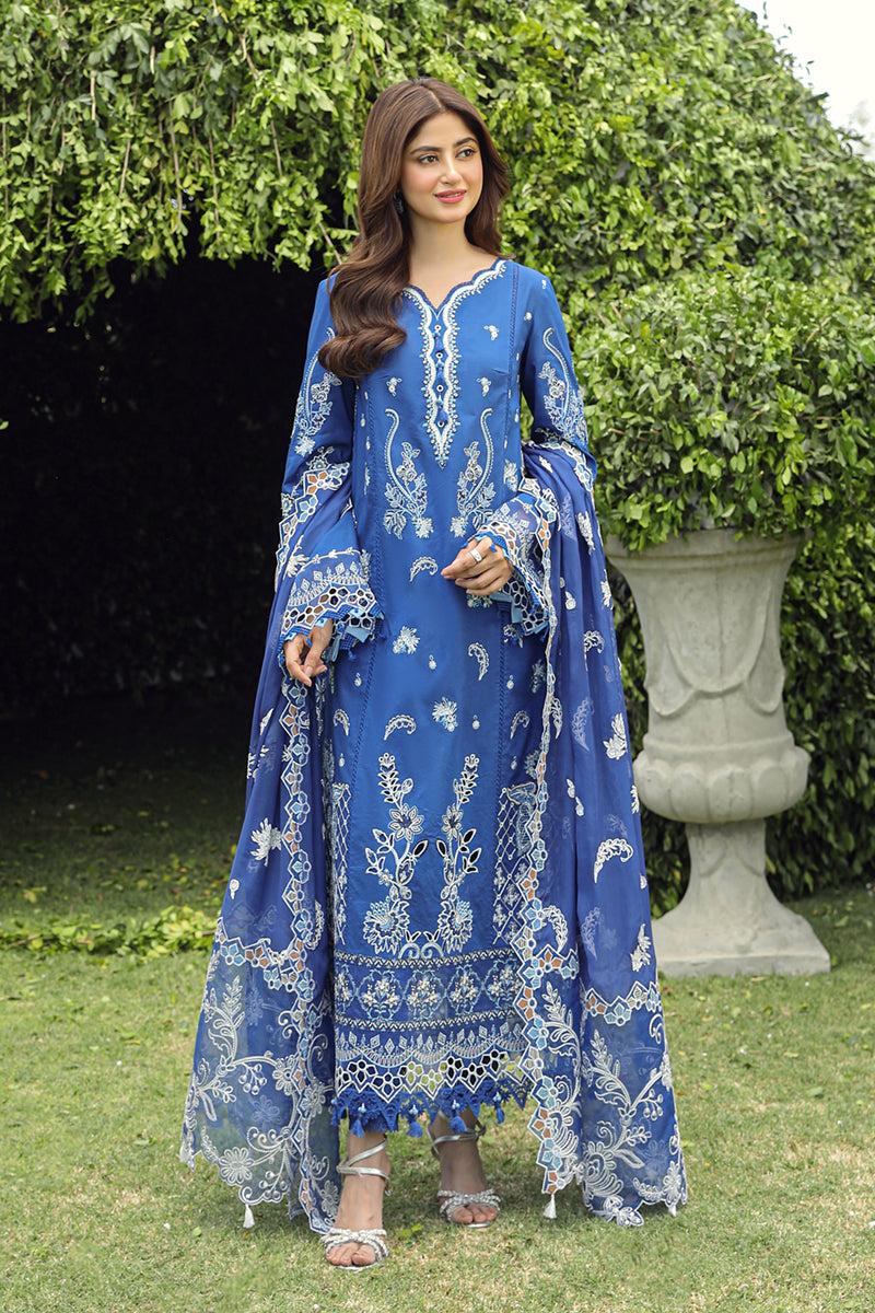 Qalamkar | Festive Lawn 2024 | PS-08 FARHEEN - by - Libasekhas UK - Registered Vendor of : Qalamkar - 100% Original Designer Dresss