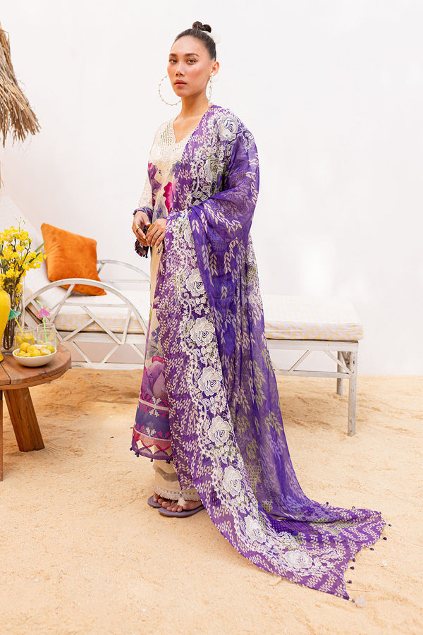 Nureh | Gardenia Lawn 24 | NS-138 A - by - Libasekhas UK - Registered Vendor of : Nureh - 100% Original Designer Dresss