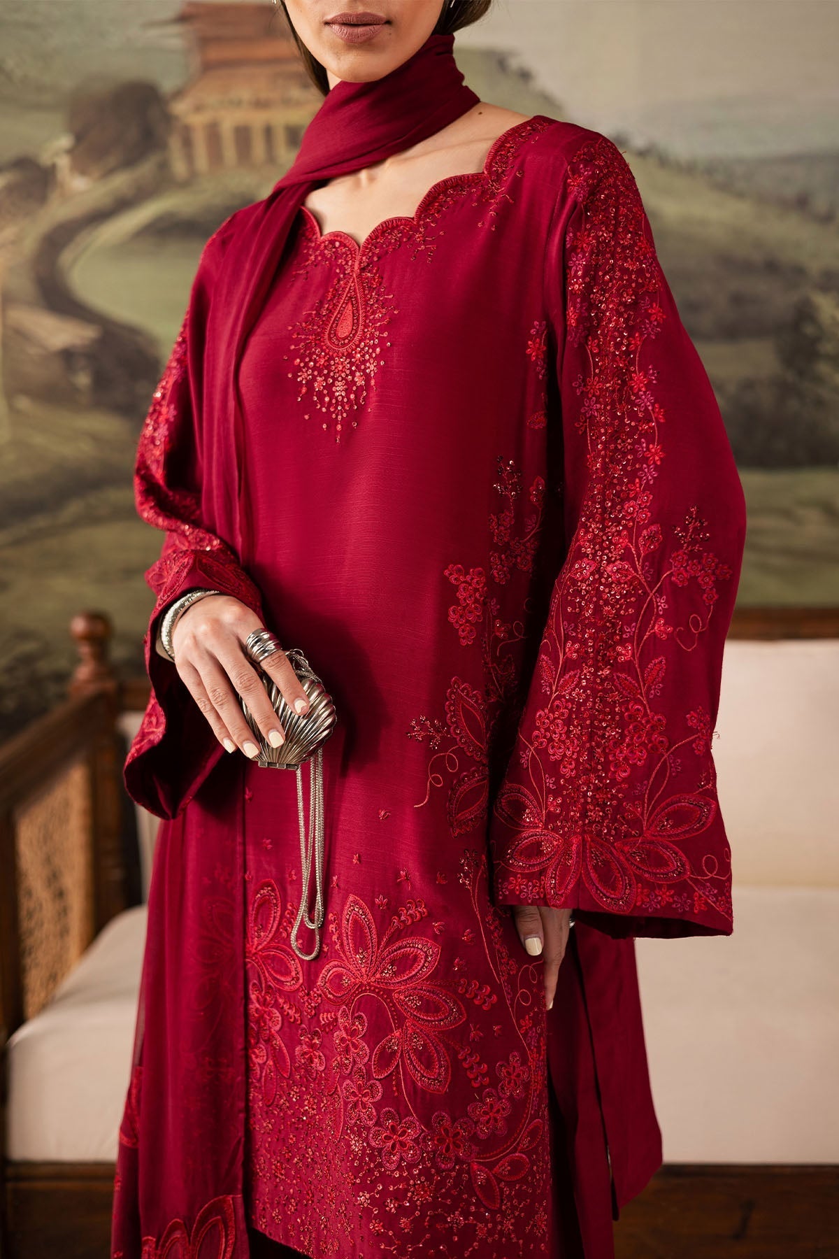 Nureh | Shades of Winter | NP-675 - by Libasekhas UK - Registered Vendor of : Nureh - 100% Original Designer Dress