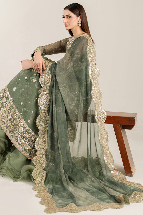 Farasha | Fiorella Formals | Olive Aura - by Libasekhas UK - Registered Vendor of : Farasha - 100% Original Designer Dress