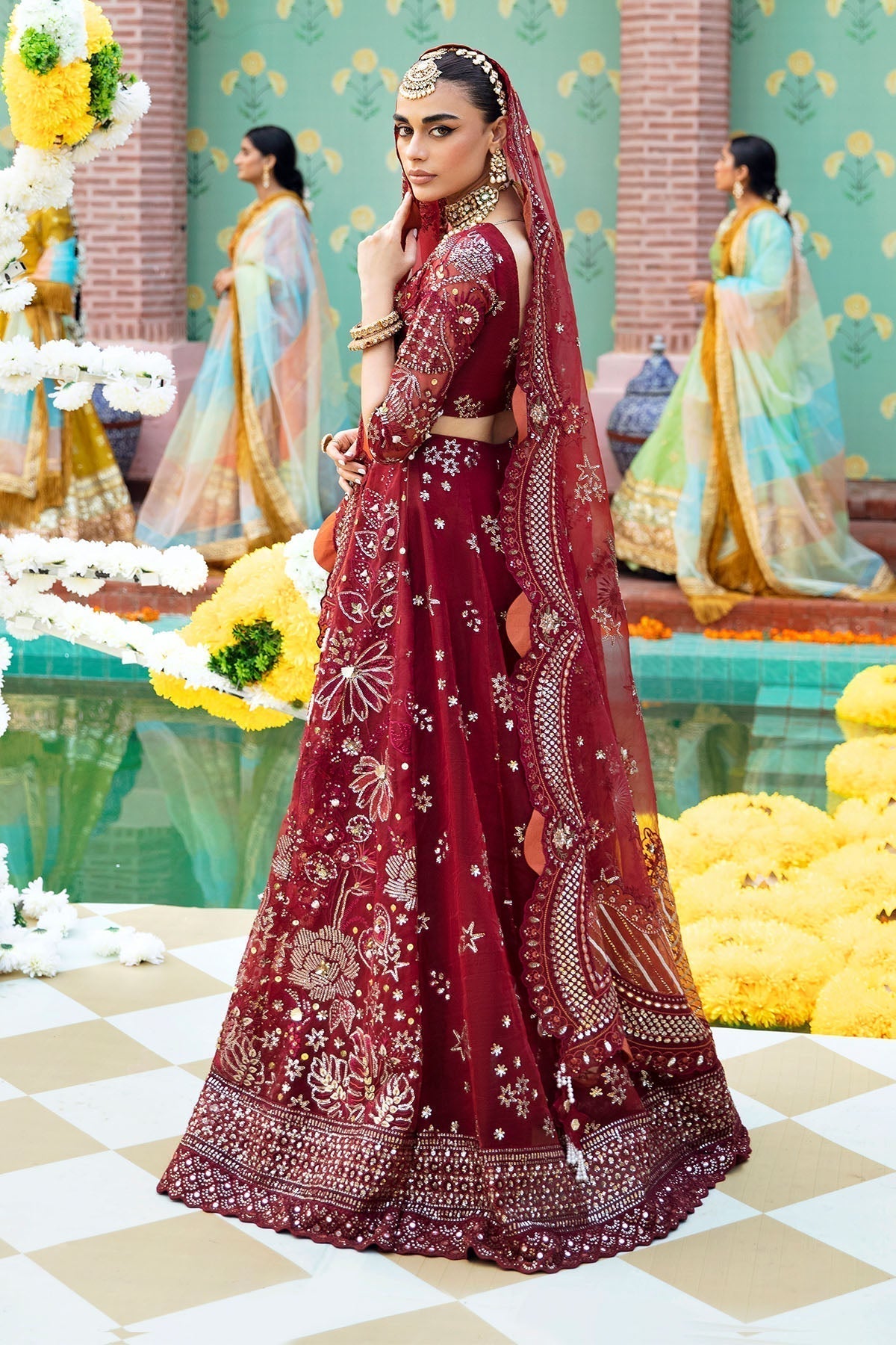 Nureh | Jhoomro Wedding Formals | NL-53 - MAHRO - by - Libasekhas UK - Registered Vendor of : Nureh - 100% Original Designer Dresss