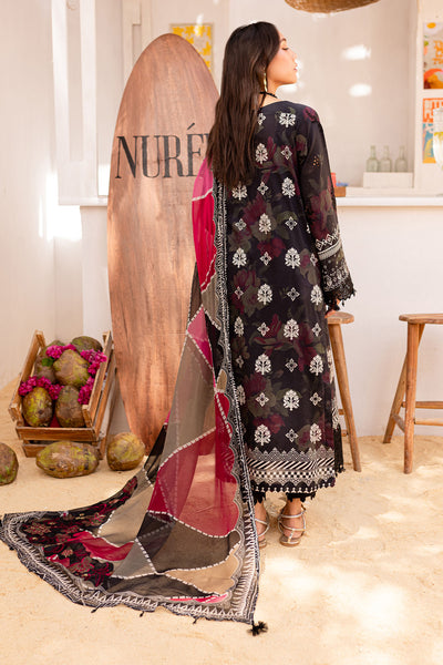 Nureh | Gardenia Lawn 24 | NS-133 A - by - Libasekhas UK - Registered Vendor of : Nureh - 100% Original Designer Dresss