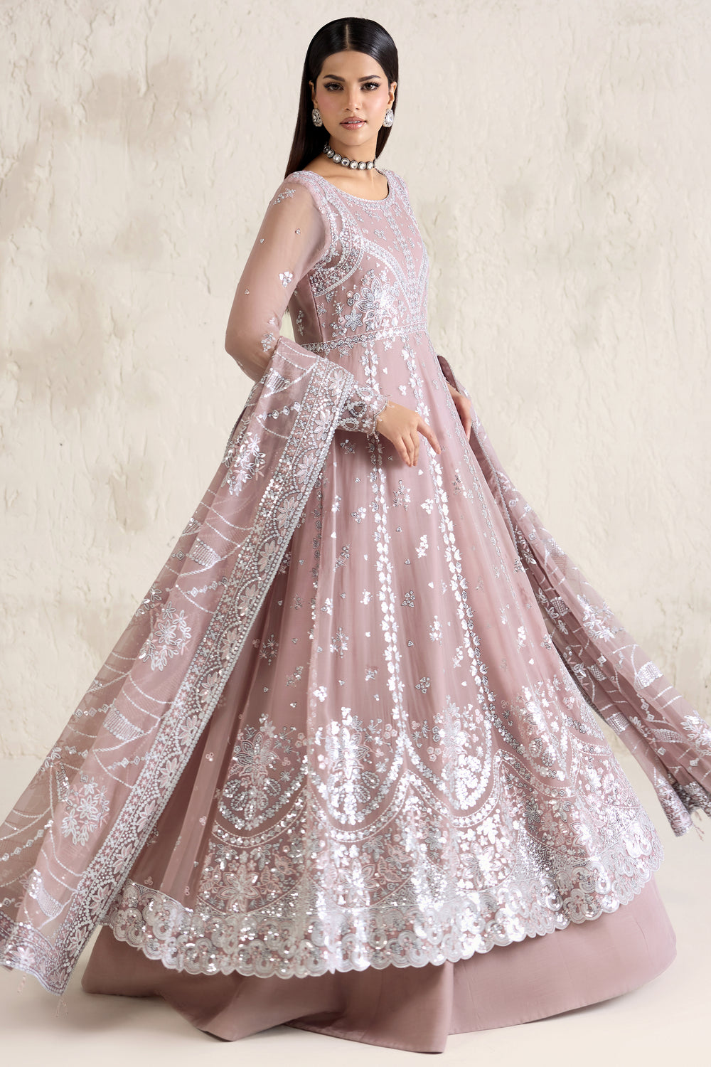 Farasha | Formals 26 | Mauve Pearl - by Libasekhas UK - Registered Vendor of : Farasha - 100% Original Designer Dress