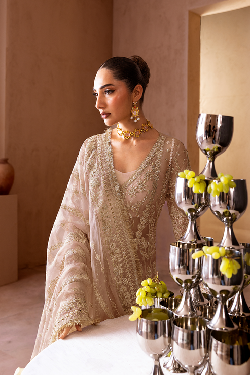 Emaan Adeel | Clay Couture | CELESTIAL - by Libasekhas UK - Registered Vendor of : Emaan Adeel - 100% Original Designer Dress