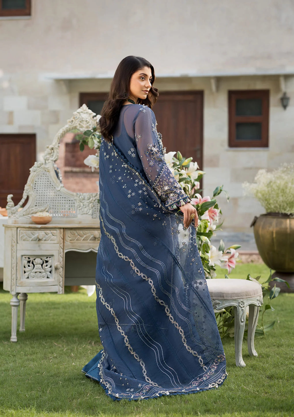 Elaf Premium | Formal Handwork Collection | EFH-04 FALAK - by - Libasekhas UK - Registered Vendor of : Elaf Premium - 100% Original Designer Dresss