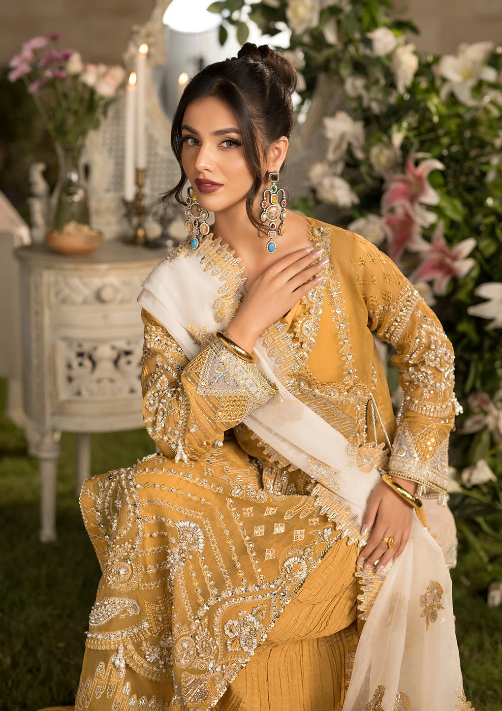 Elaf Premium | Formal Handwork Collection | EFH-07 SAHAR - by - Libasekhas UK - Registered Vendor of : Elaf Premium - 100% Original Designer Dresss