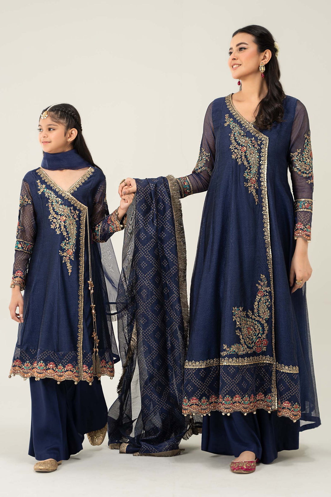 Maria B | 3 Piece Embroidered Paper Cotton Suit | MKD-W24-22 - by - Libasekhas UK - Registered Vendor of : Maria B - 100% Original Designer Dresss