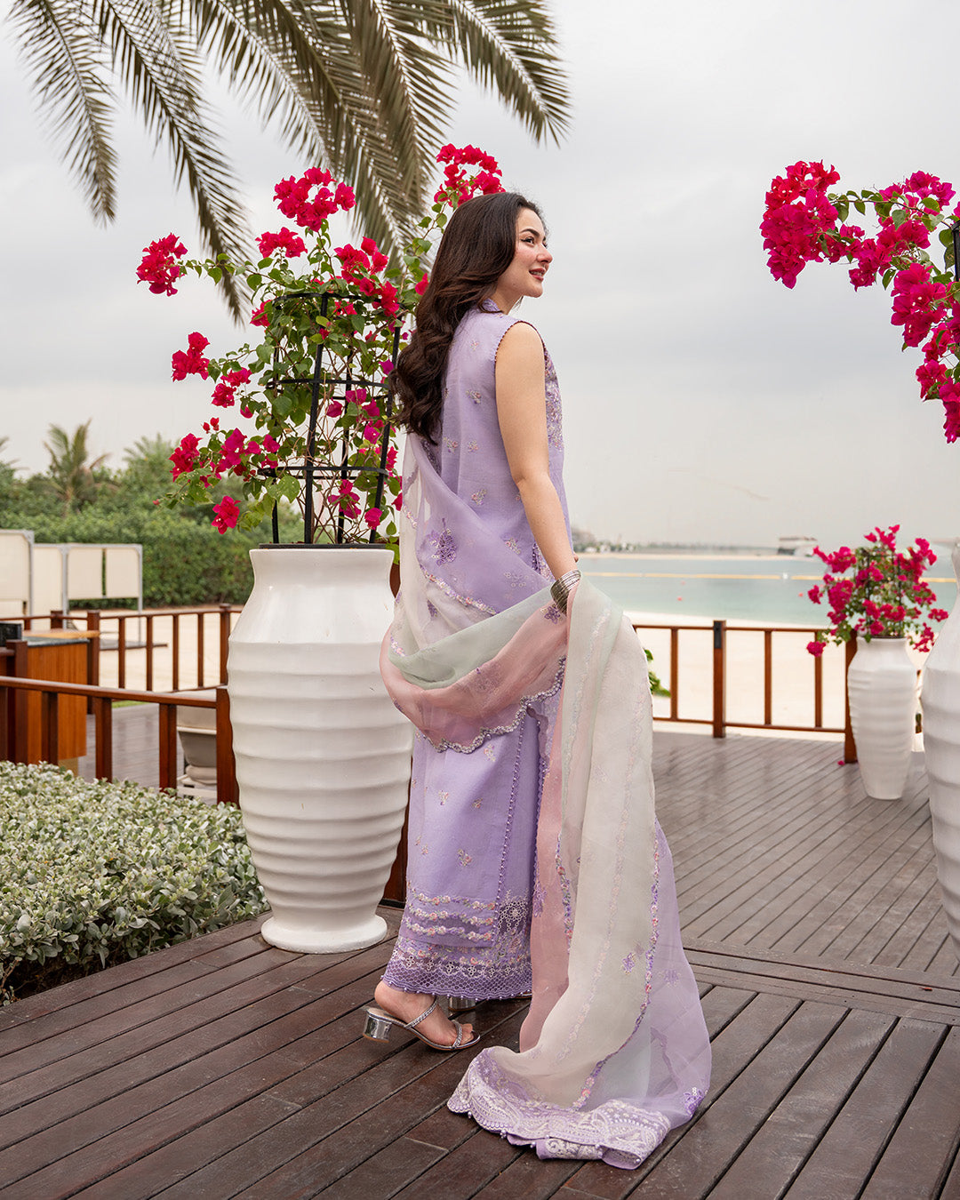 Faiza Saqlain | AYA - Unstitched Luxury Lawn '26 | Suela - by Libasekhas UK - Registered Vendor of : Faiza Saqlain - 100% Original Designer Dress