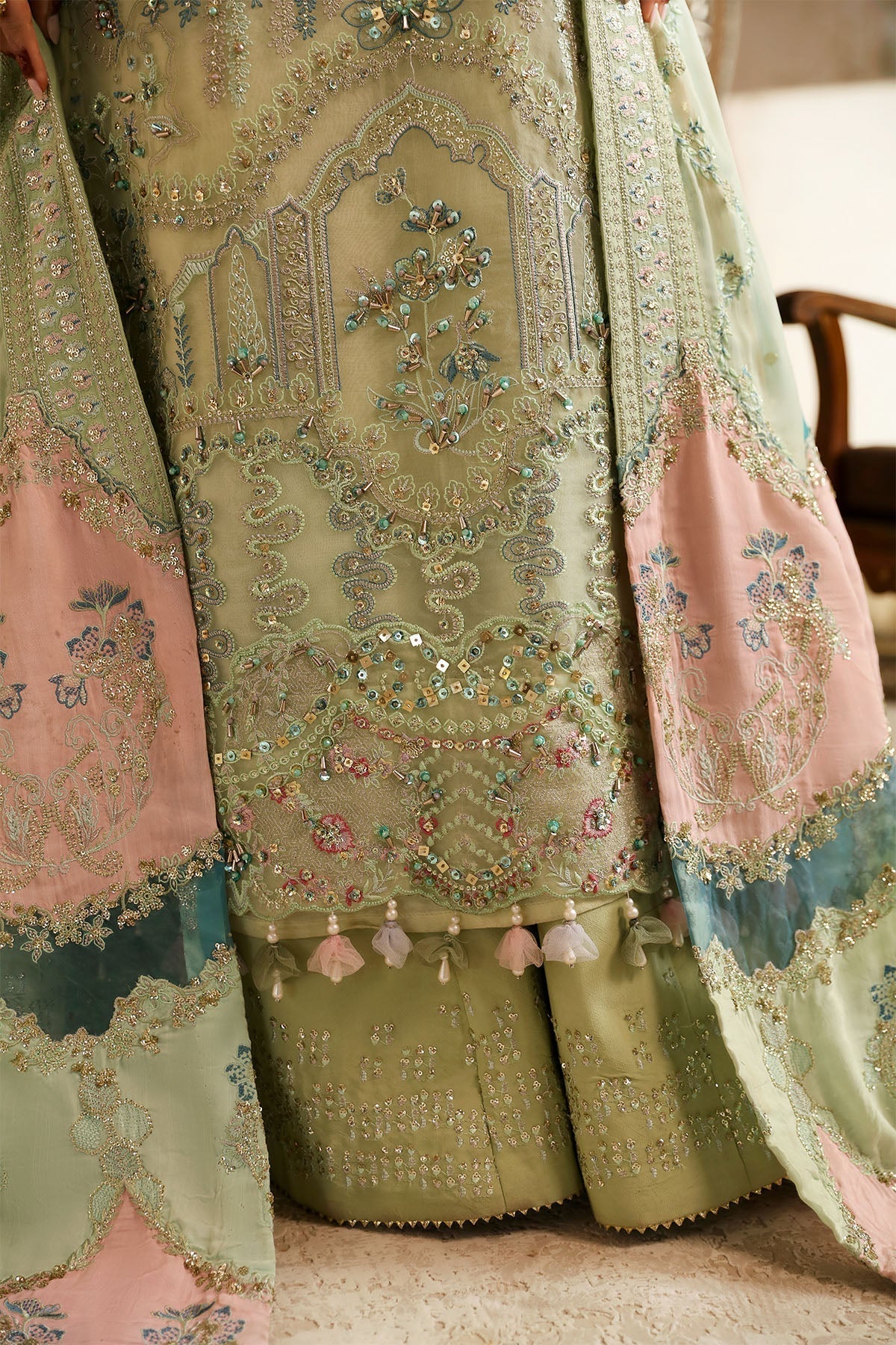 Nureh | Jhoomro Wedding Formals | NL-67 MAHI-ROO - by - Libasekhas UK - Registered Vendor of : Nureh - 100% Original Designer Dresss