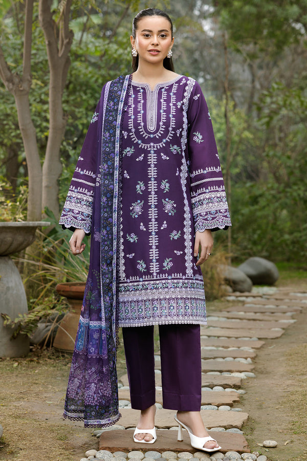 Farasha | Summer Weaves Embroidered Lawn | Regal Iris - by - Libasekhas UK - Registered Vendor of : Farasha - 100% Original Designer Dresss