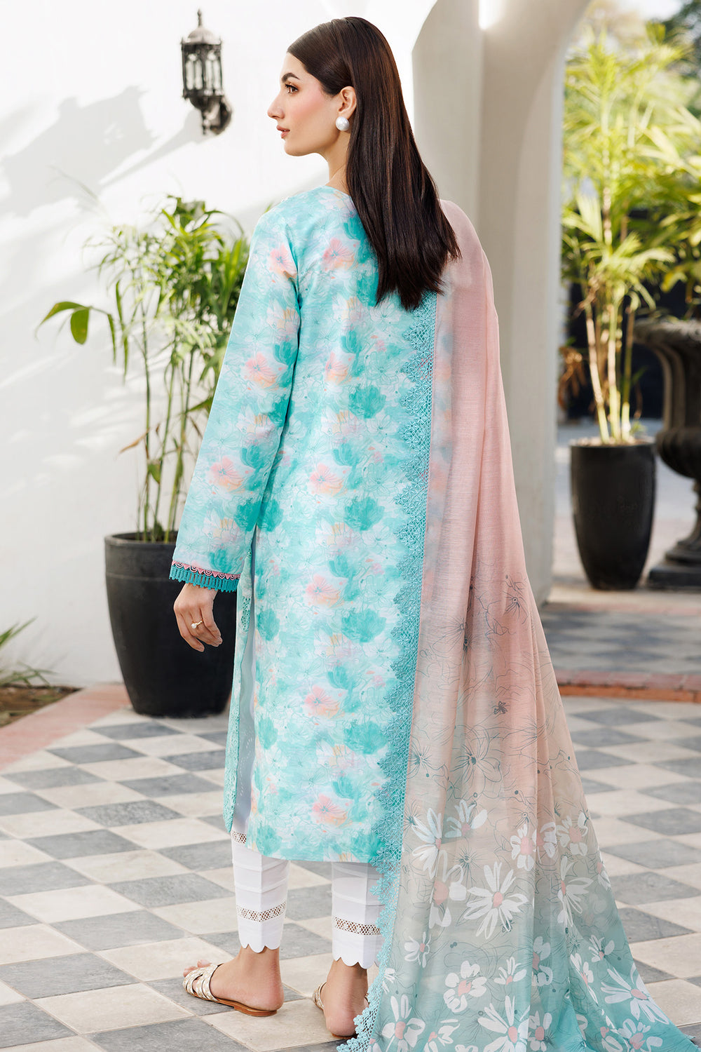 Farasha | Printed Essentials | Blue Dusk - by Libasekhas UK - Registered Vendor of : Farasha - 100% Original Designer Dress