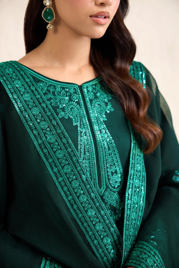 Farasha | Formals 26 | Emerald Luxe - by Libasekhas UK - Registered Vendor of : Farasha - 100% Original Designer Dress