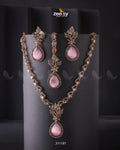 Opal Necklace Set - by - Libasekhas UK - Registered Vendor of : Zeesy - 100% Original Designer Dresss