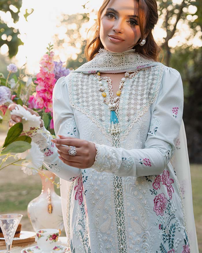 Zevk | Flora Festive Lawn | JASMINE - by - Libasekhas UK - Registered Vendor of : Zevk - 100% Original Designer Dresss