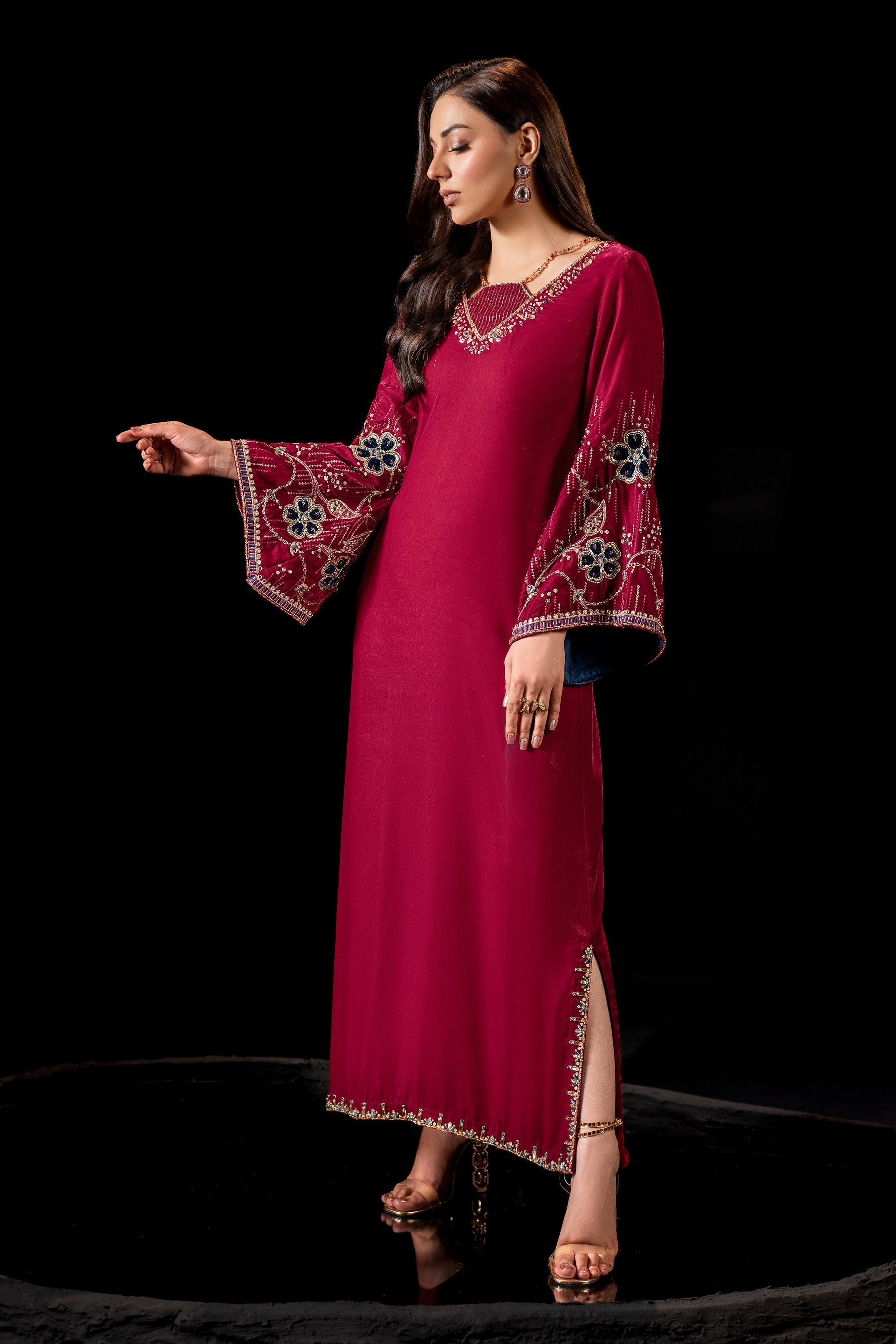 Naqshi | Makhmal 24 | NINA - by - Libasekhas UK - Registered Vendor of : Naqshi - 100% Original Designer Dresss
