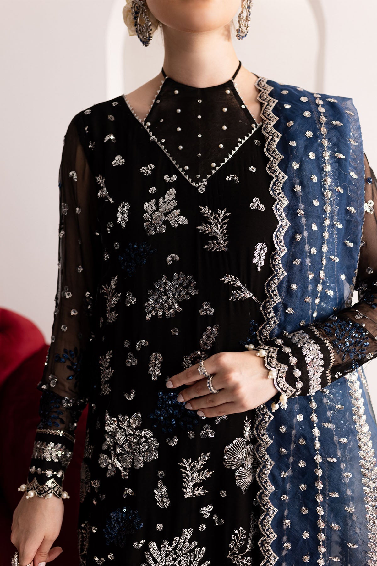 Nureh | Fancy Formals | NP-517 - by - Libasekhas UK - Registered Vendor of : Nureh - 100% Original Designer Dresss