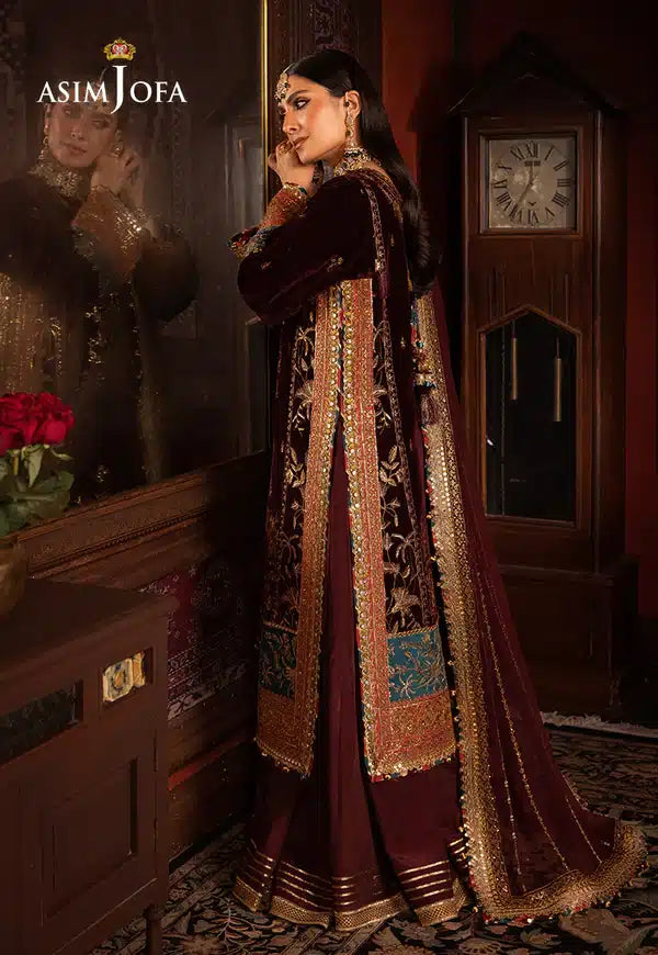 Asim Jofa | Makhmal Wedding Velvet 23 | AJMM-09 - by - Libasekhas UK - Registered Vendor of : Asim Jofa - 100% Original Designer Dresss
