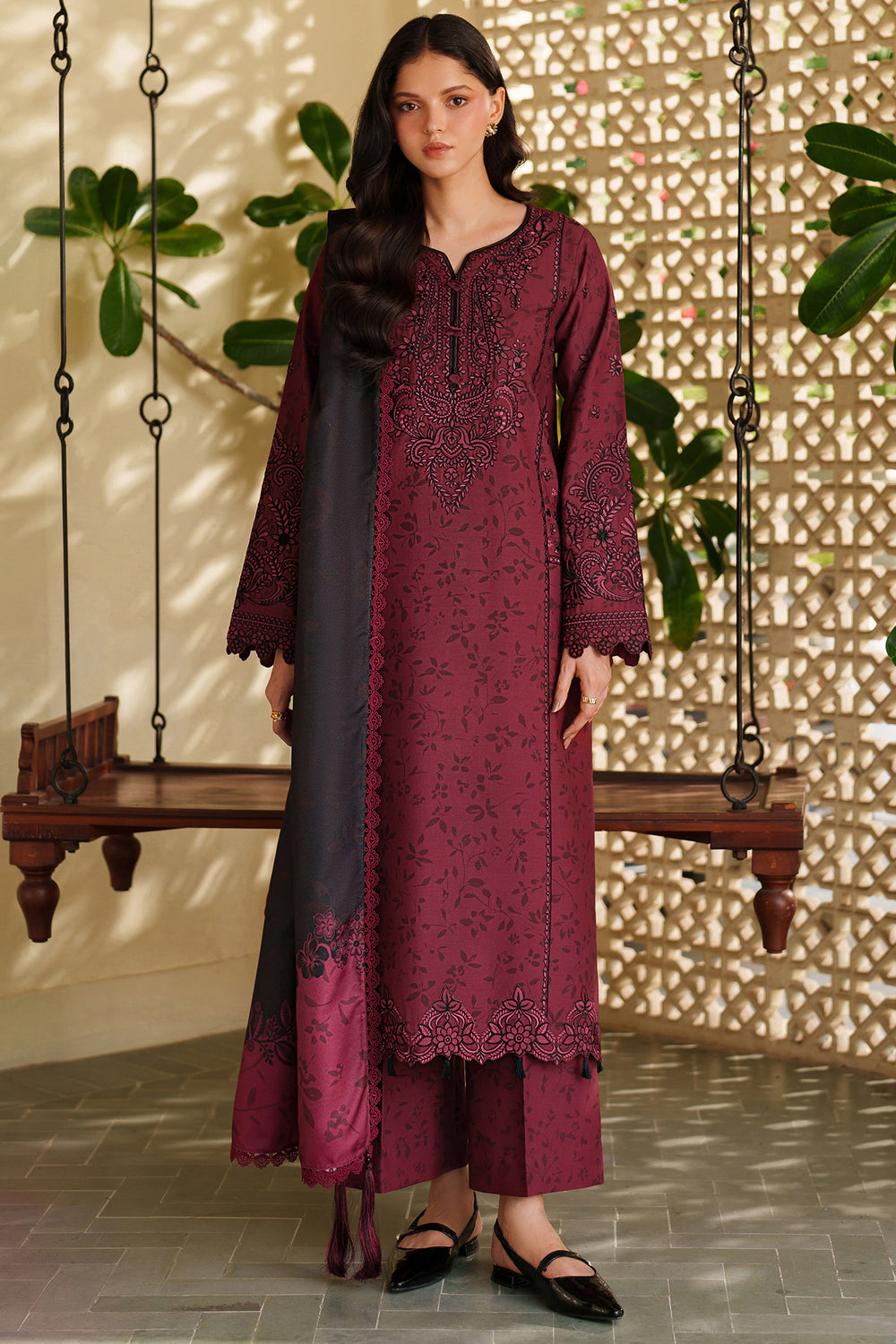 Farasha | Meline Premium Viscose 25 | Sable Bloom - by Libasekhas UK - Registered Vendor of : Farasha - 100% Original Designer Dress