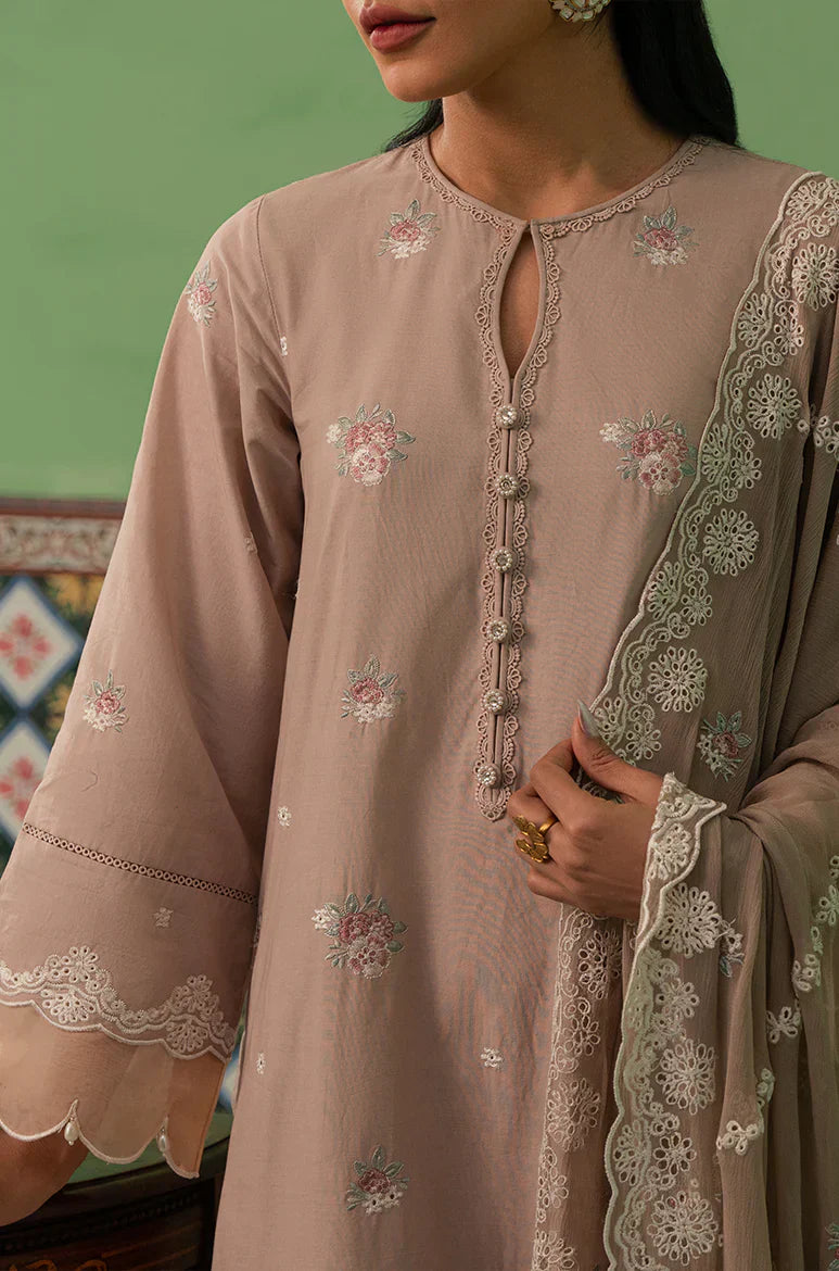 Cross Stitch | Mahiri Embroidered Collection | SUMMER BLOOM - by - Libasekhas UK - Registered Vendor of : Cross Stitch - 100% Original Designer Dresss