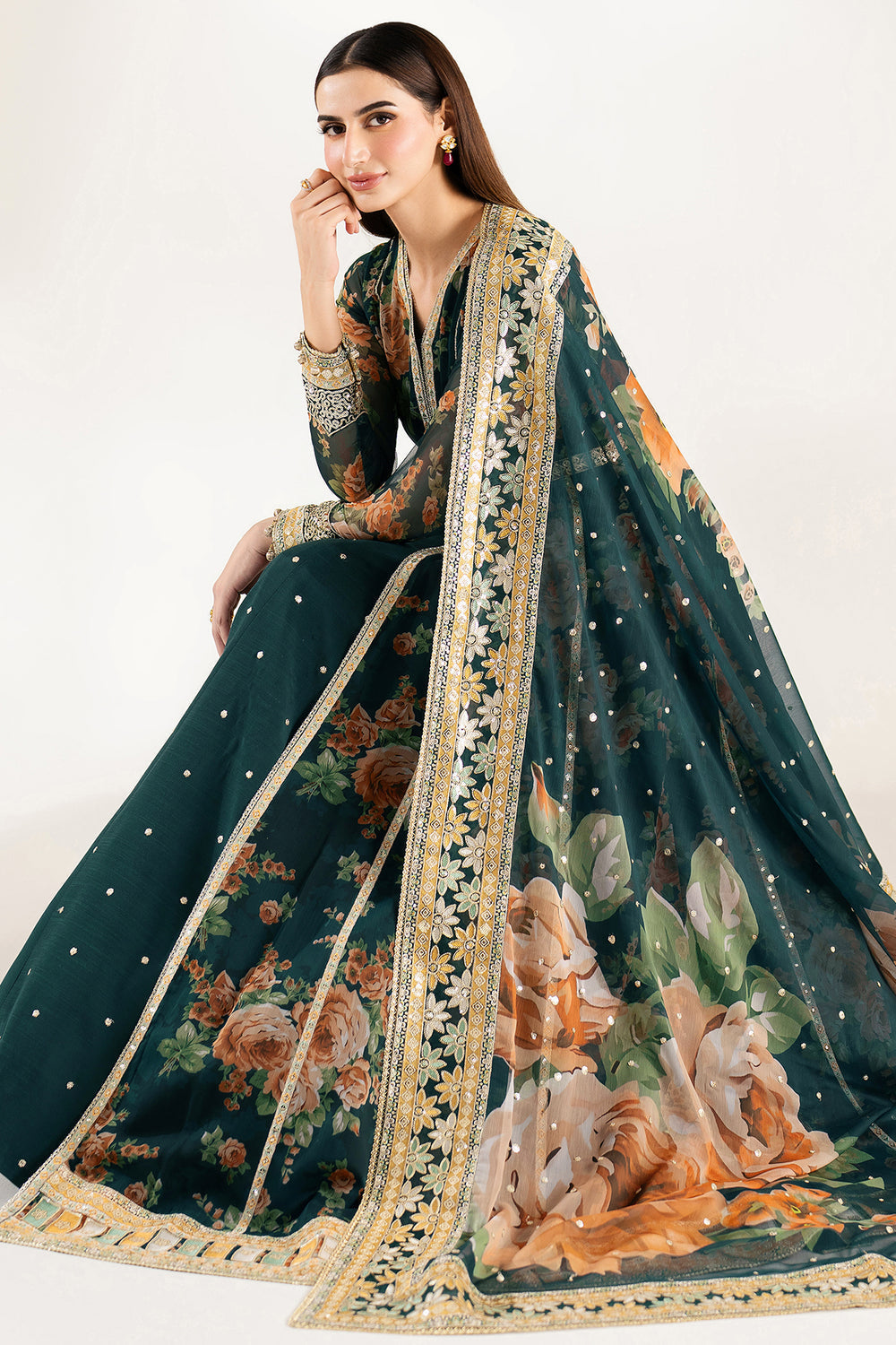 Farasha | Fiorella Formals | Teal Passion - by Libasekhas UK - Registered Vendor of : Farasha - 100% Original Designer Dress