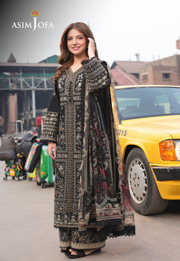 Asim Jofa | Summer Rhapsody | AJUBU-01 Embroidered Jacquard - by Libasekhas UK - Registered Vendor of : Asim Jofa - 100% Original Designer Dress