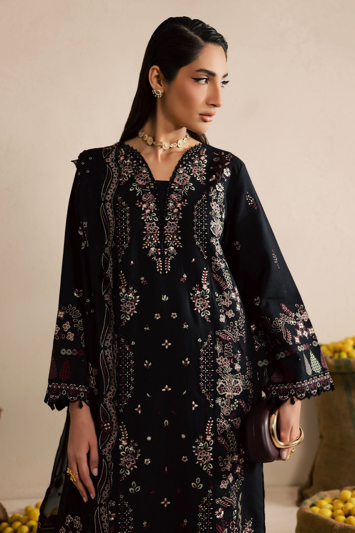 Nureh | Karandi Collection | NE-221 - by Libasekhas UK - Registered Vendor of : Nureh - 100% Original Designer Dress