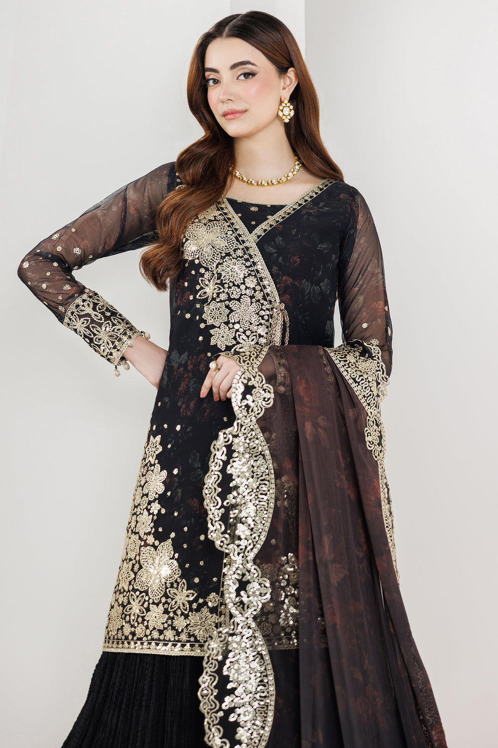 Farasha | Formals 26 | Raven Noir - by Libasekhas UK - Registered Vendor of : Farasha - 100% Original Designer Dress