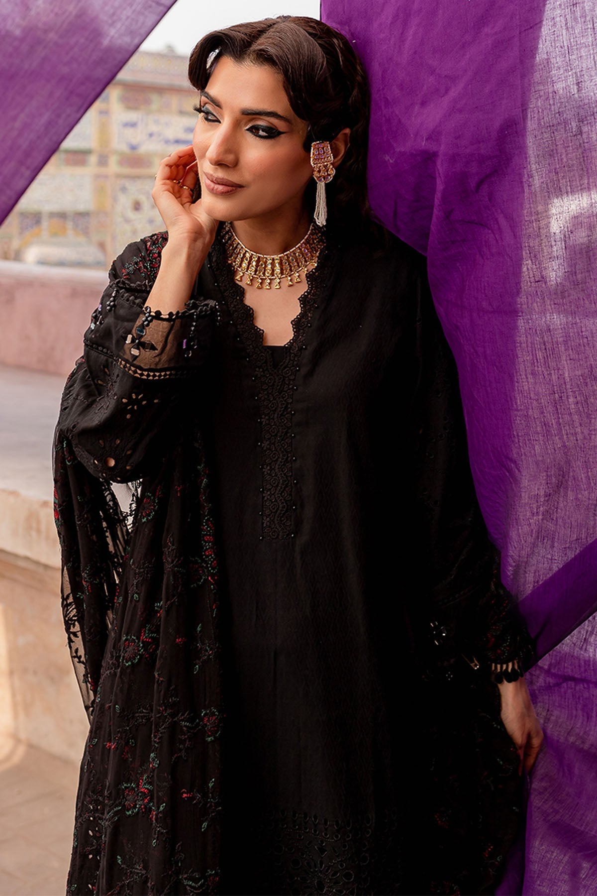 Nureh | Lawn Jacquard | NS-80 - by - Libasekhas UK - Registered Vendor of : Nureh - 100% Original Designer Dresss
