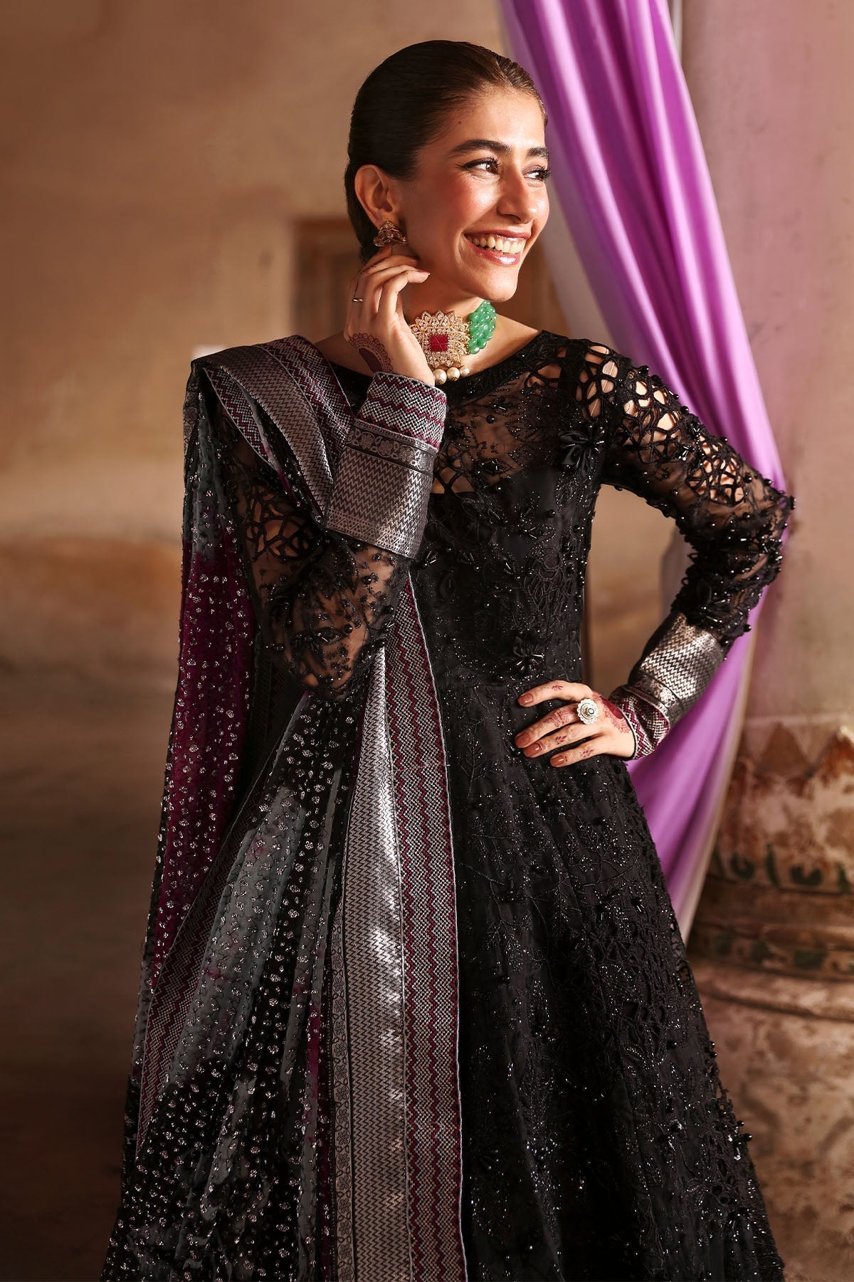 Nureh | Jhoomro Wedding Formals | NL-73 MAYA - by - Libasekhas UK - Registered Vendor of : Nureh - 100% Original Designer Dresss