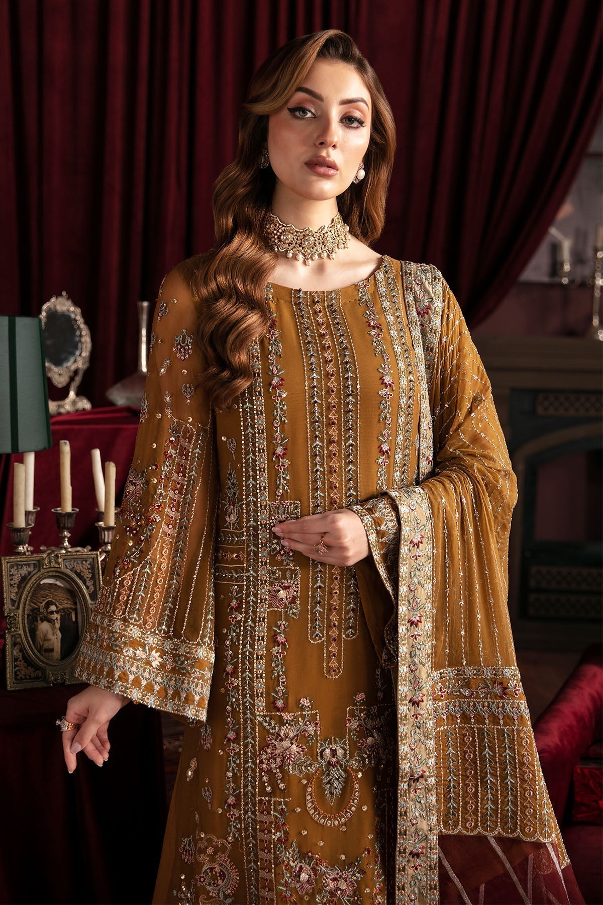 Nureh | Elanora Formal 24 | CRIMSON - by - Libasekhas UK - Registered Vendor of : Nureh - 100% Original Designer Dresss