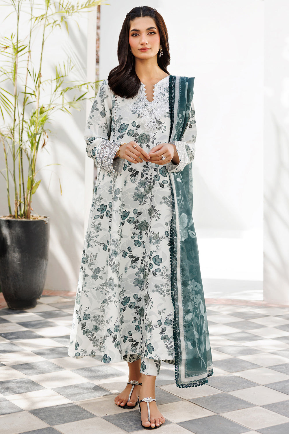 Farasha | Printed Essentials | Smokey Sea - by Libasekhas UK - Registered Vendor of : Farasha - 100% Original Designer Dress