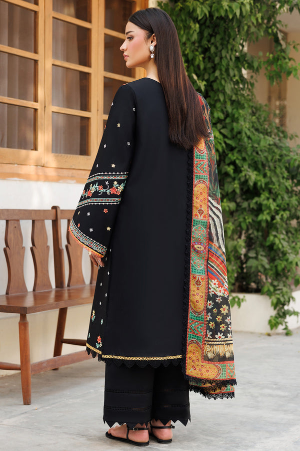 Farasha | Summer Weaves Embroidered Lawn | Midnight Veil - by - Libasekhas UK - Registered Vendor of : Farasha - 100% Original Designer Dresss
